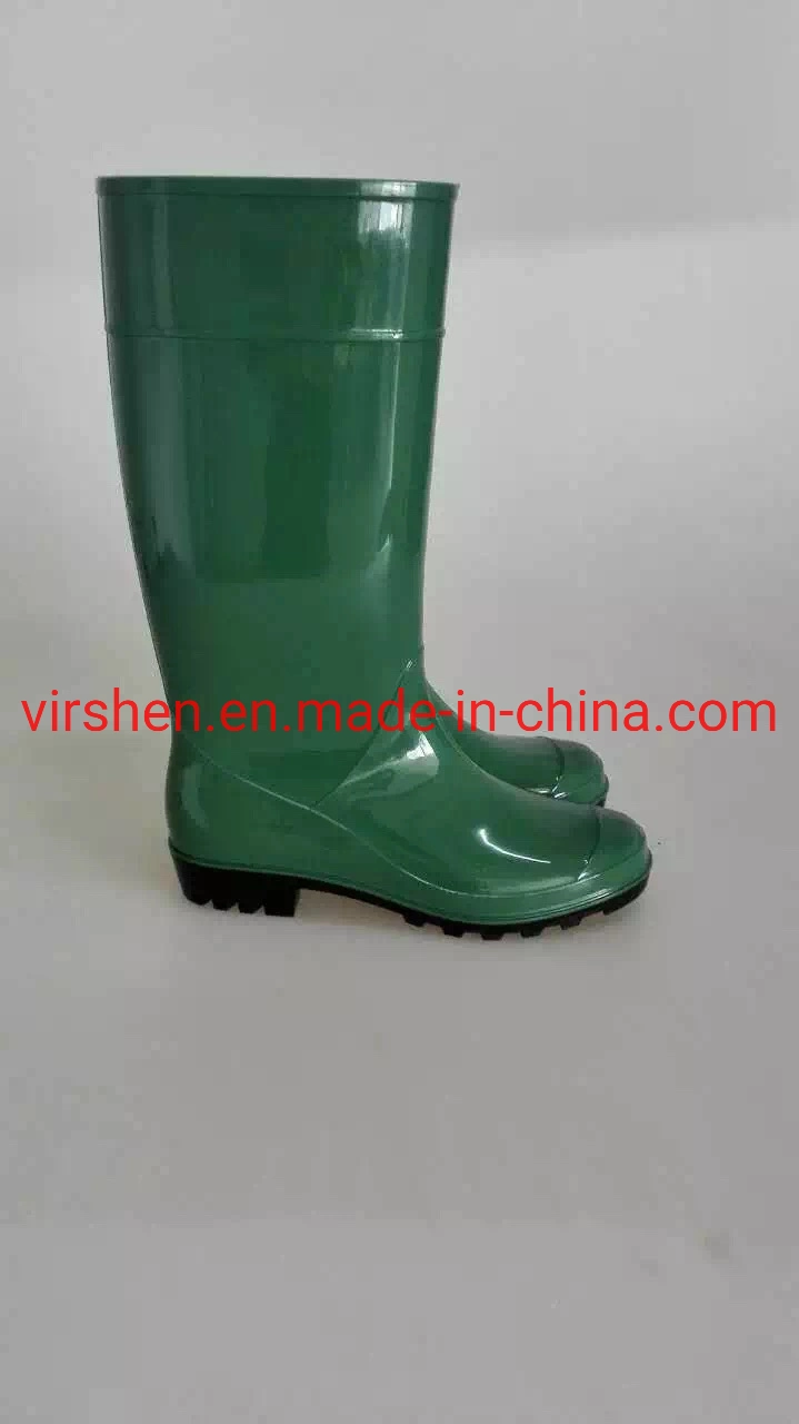 PVC Transparent Knee High Rain Boots