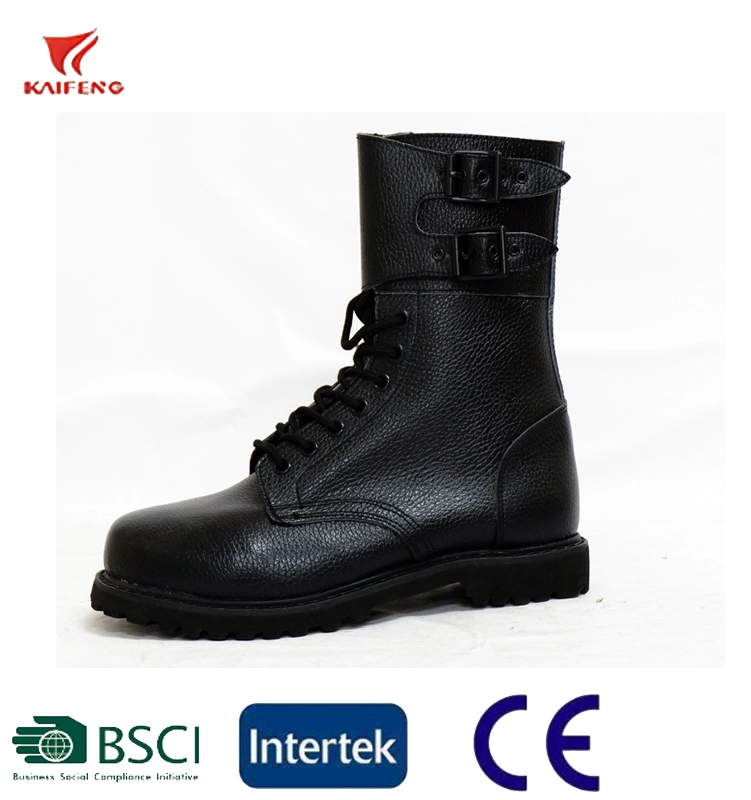 French Military Style Buckles Ranger Leather Boots