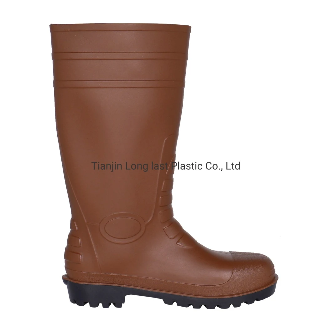 Double Steel Toe Midsole Waterproof Rubber /PVC Rain Boots Safety Wholesale Working Industrial Labor Safety