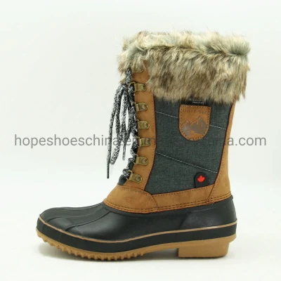 Botas de cano alto Lady Warm Fur até o joelho