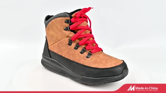 Botas masculinas da moda botas de cano alto patenteadas PU sapatos masculinos legais calçados masculinos